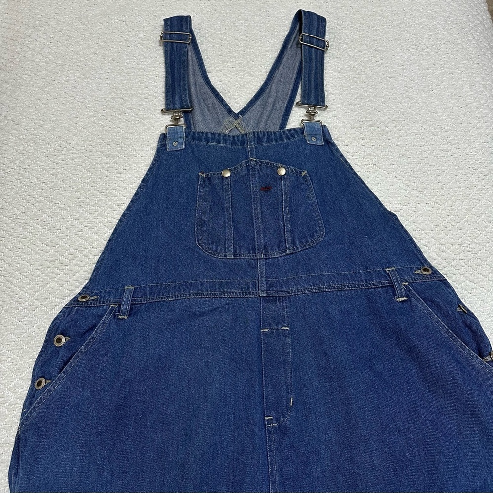 Vintage Discontinued Ragtop Blue Denim Overalls Size 24
